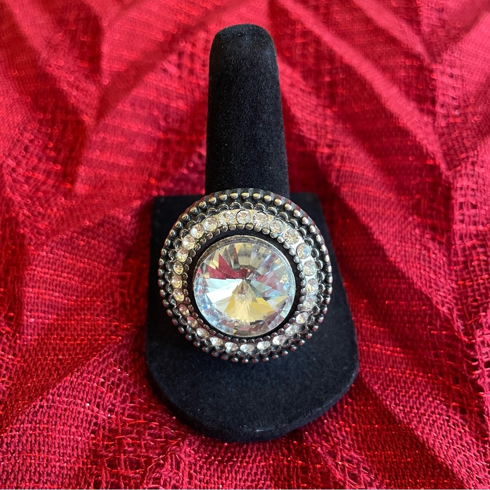 Vintage Round Stretch Cocktail Ring